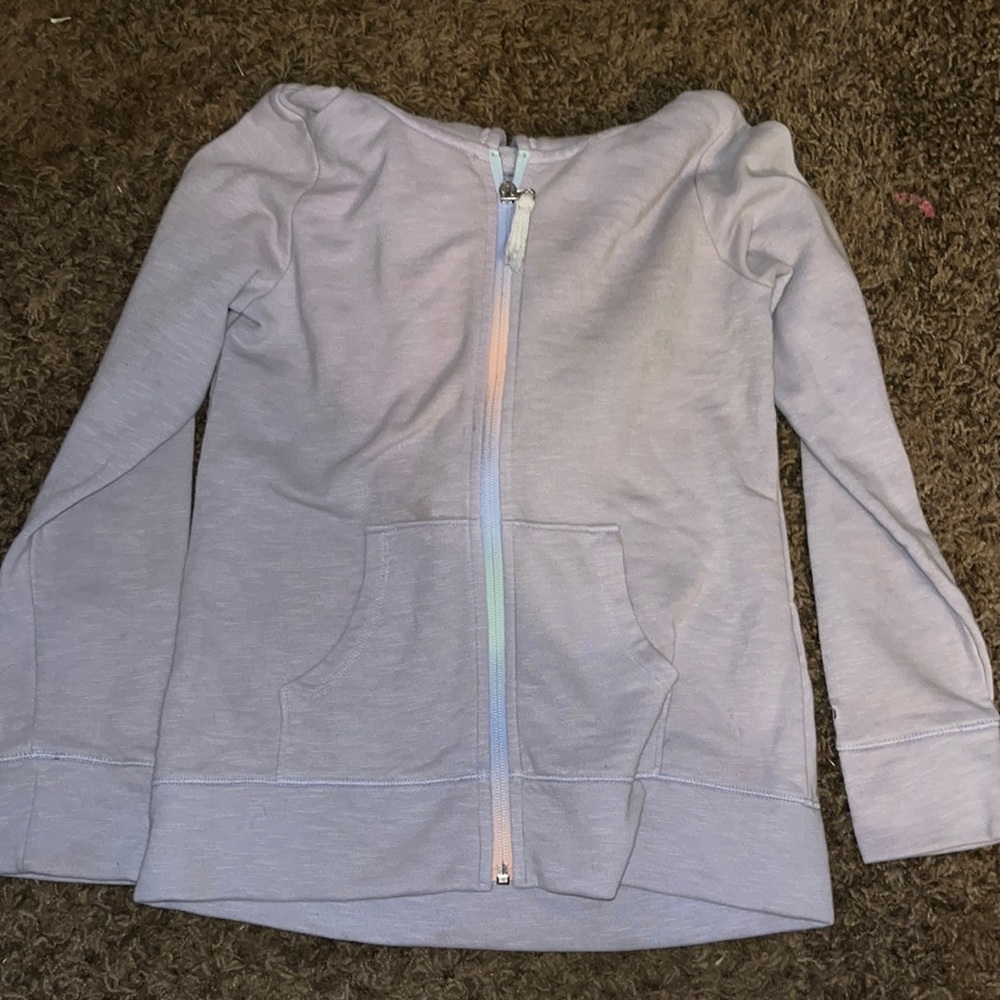 Purple zipper hoodie